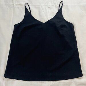 Banana Republic Solid Black Adjustable Strap Loose Fit Tank Top | Size M